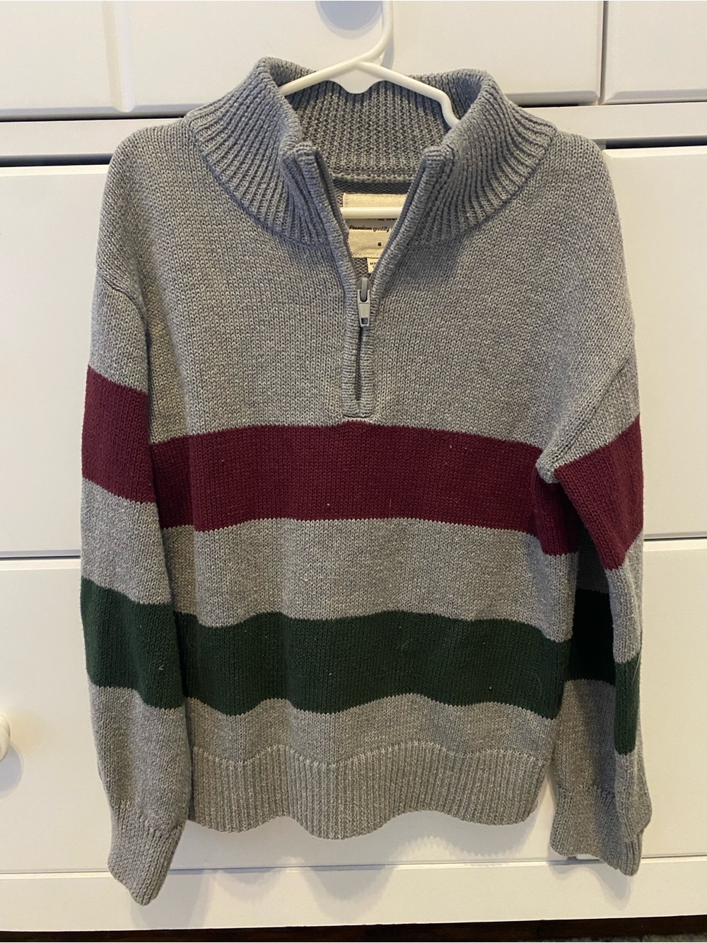 Stitch & Stone Quarter-Zip Sweater / Size 6 / GUC